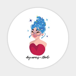 Aquarius Astrology Horoscope Zodiac Birth Sign Gift for Women Magnet